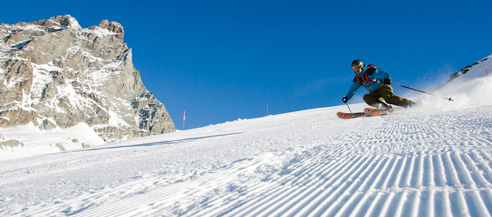 Skidresor till Cervinia i Italienska Alperna - upplev skidåkning i världsklass.